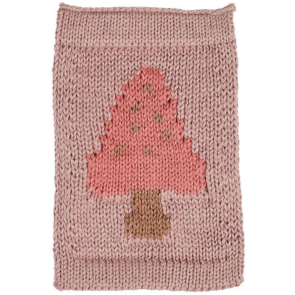 Smallstuff Strikket Flag - Svamp - Rosa Motiv