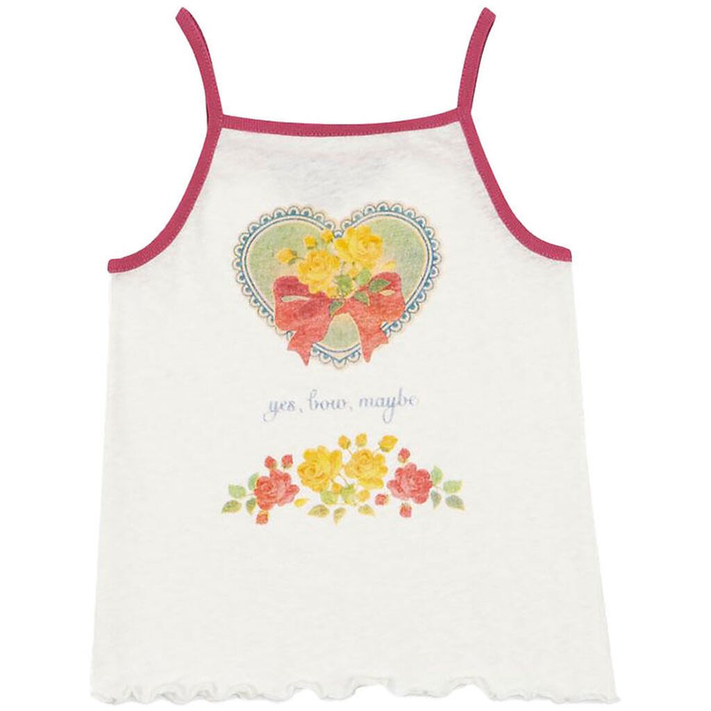 Konges Sløjd Tanktop - Era Strap - Off White/Yesbowmaybe