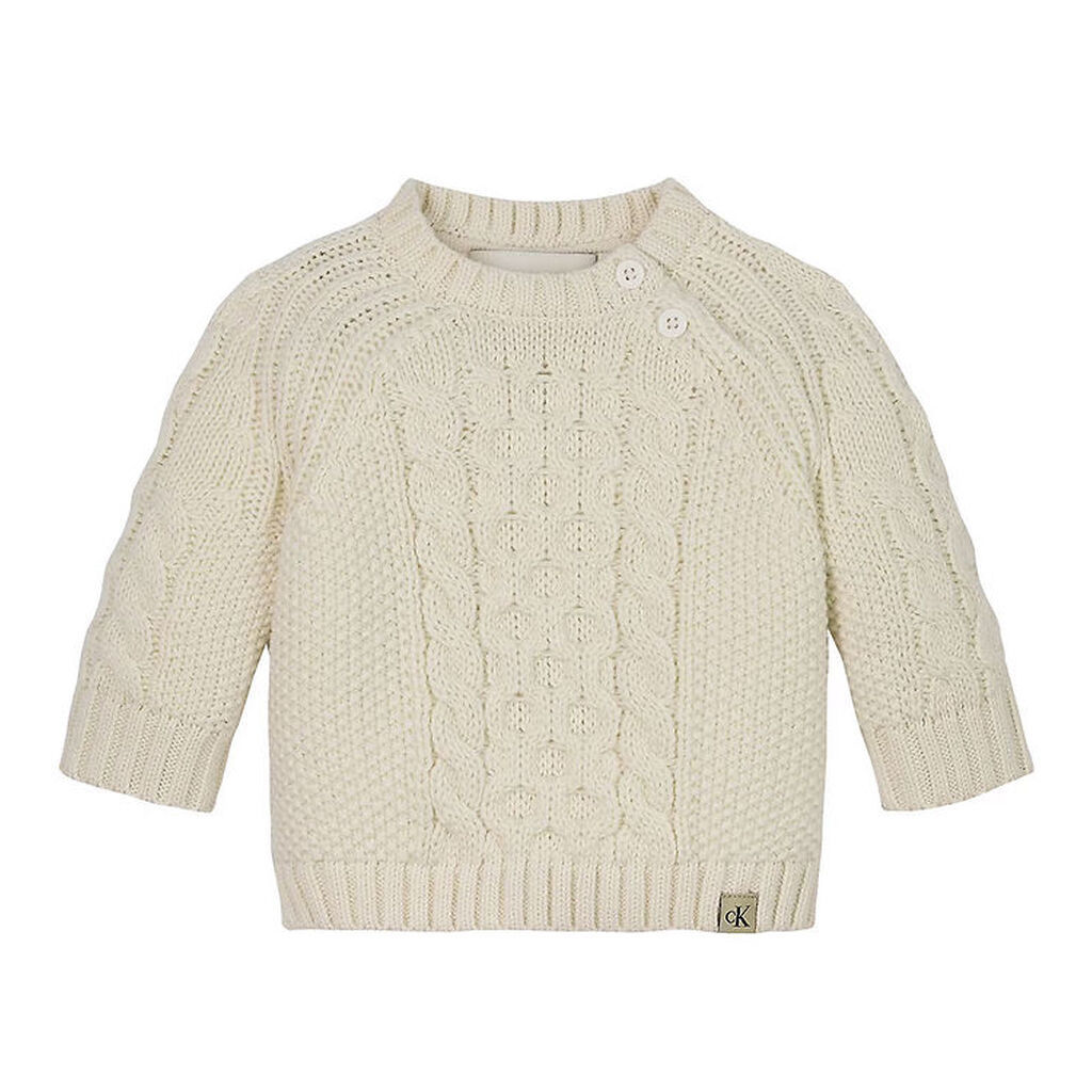 Calvin Klein Bluse - Strik - Cable - Turtledove