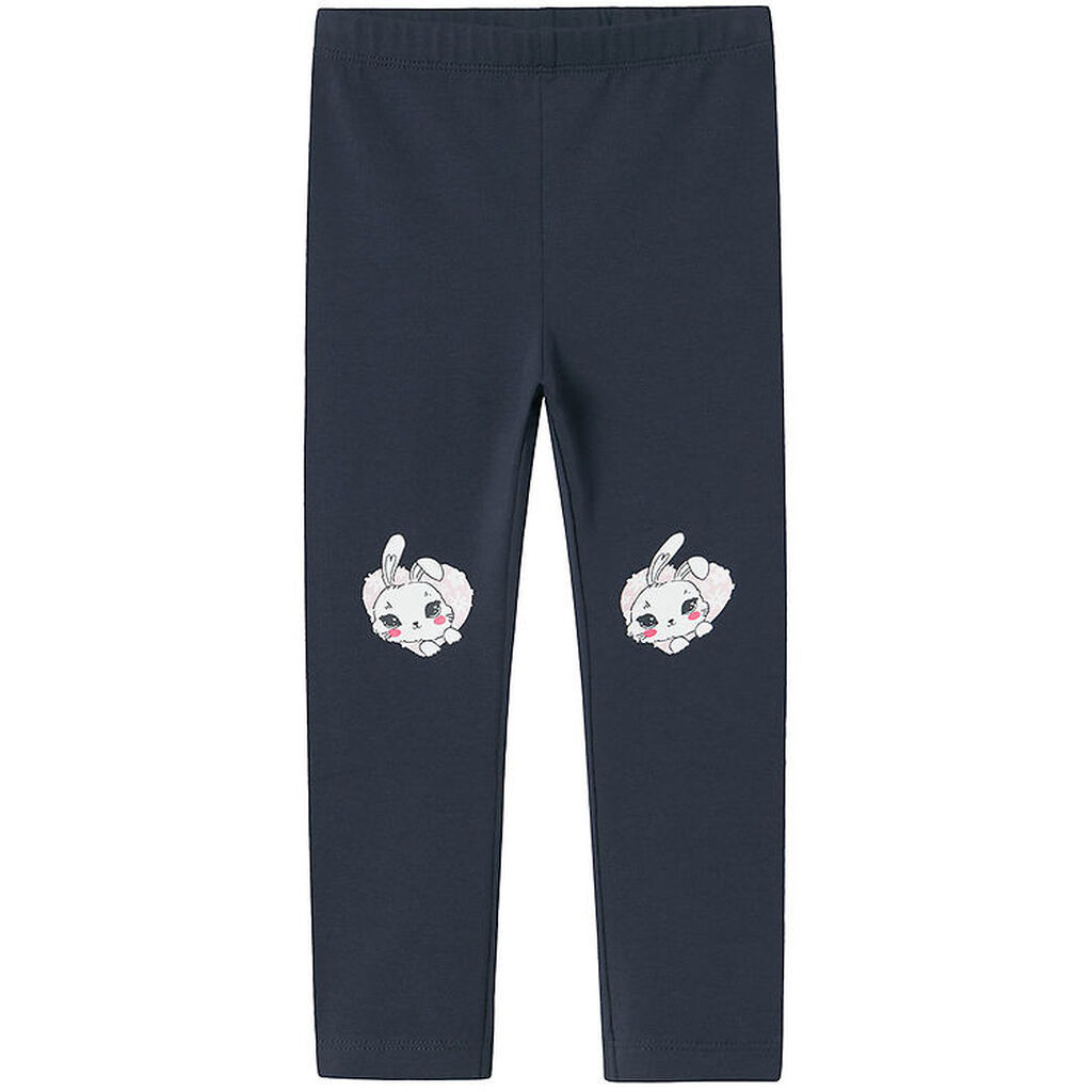 Name It Leggings - NmfVivian - Dark Sapphire/Bunny Head