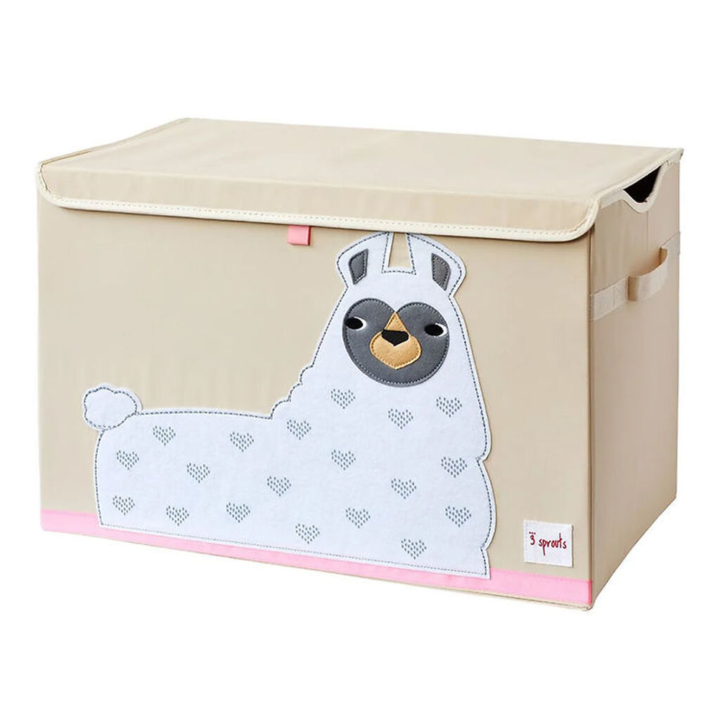 3 Sprouts Opbevaringskasse m. Låg - 61x37x38 cm - Lama