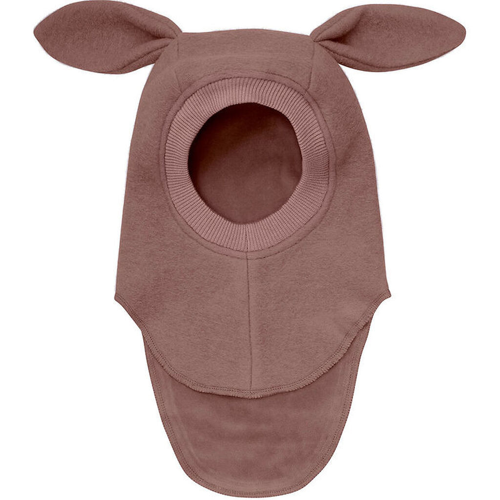 Huttelihut Elefanthue - Uld - 2-lags - Burlwood m. Ører