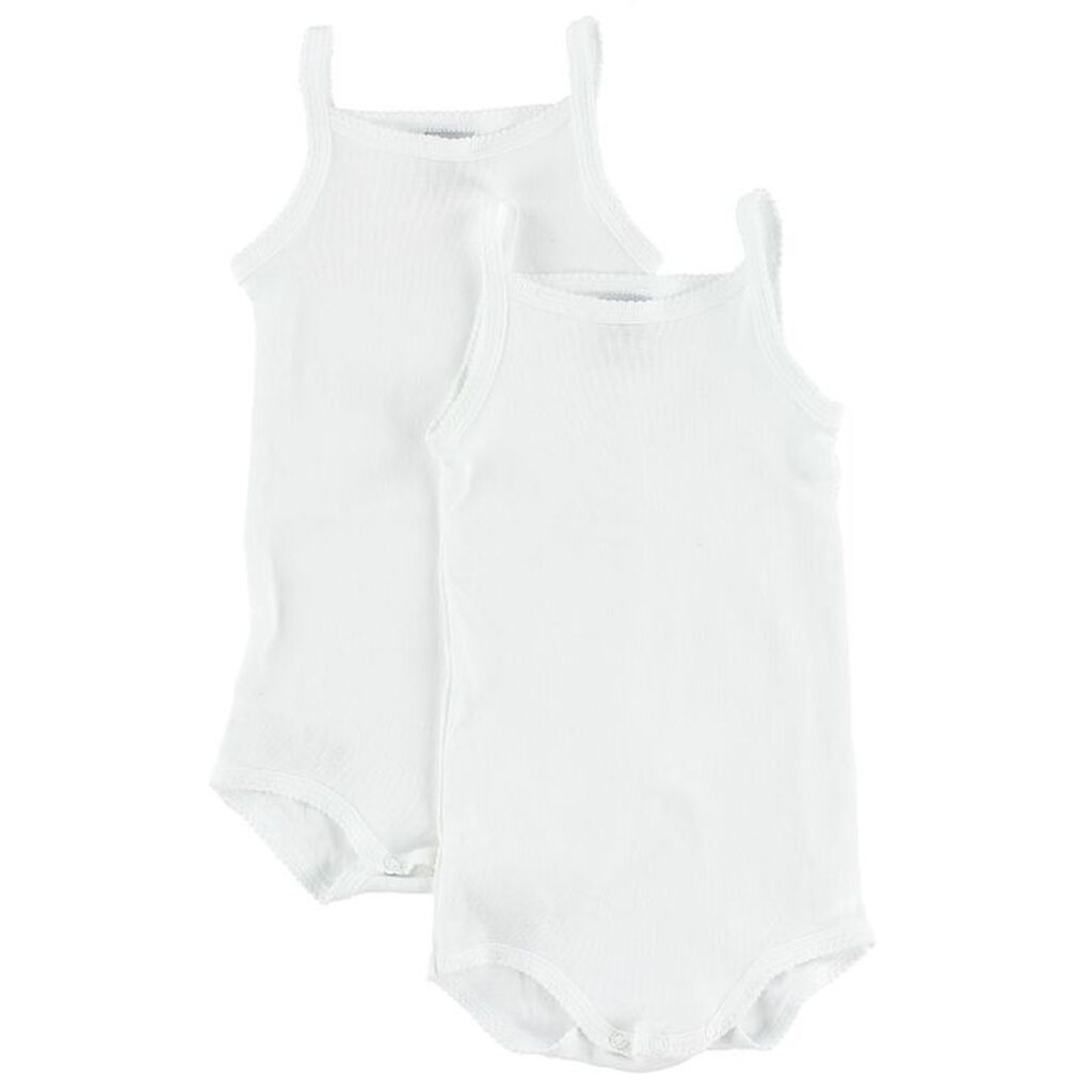 Petit Bateau Body - 2-pak - U/Æ - Hvid