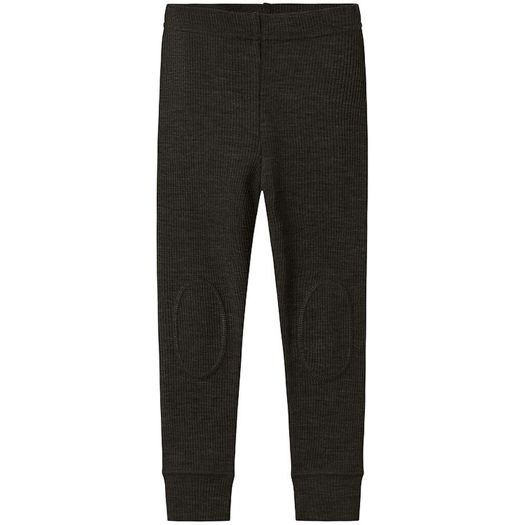 Name It Leggings - Uld - Rib - Noos - NmnWax - Sort