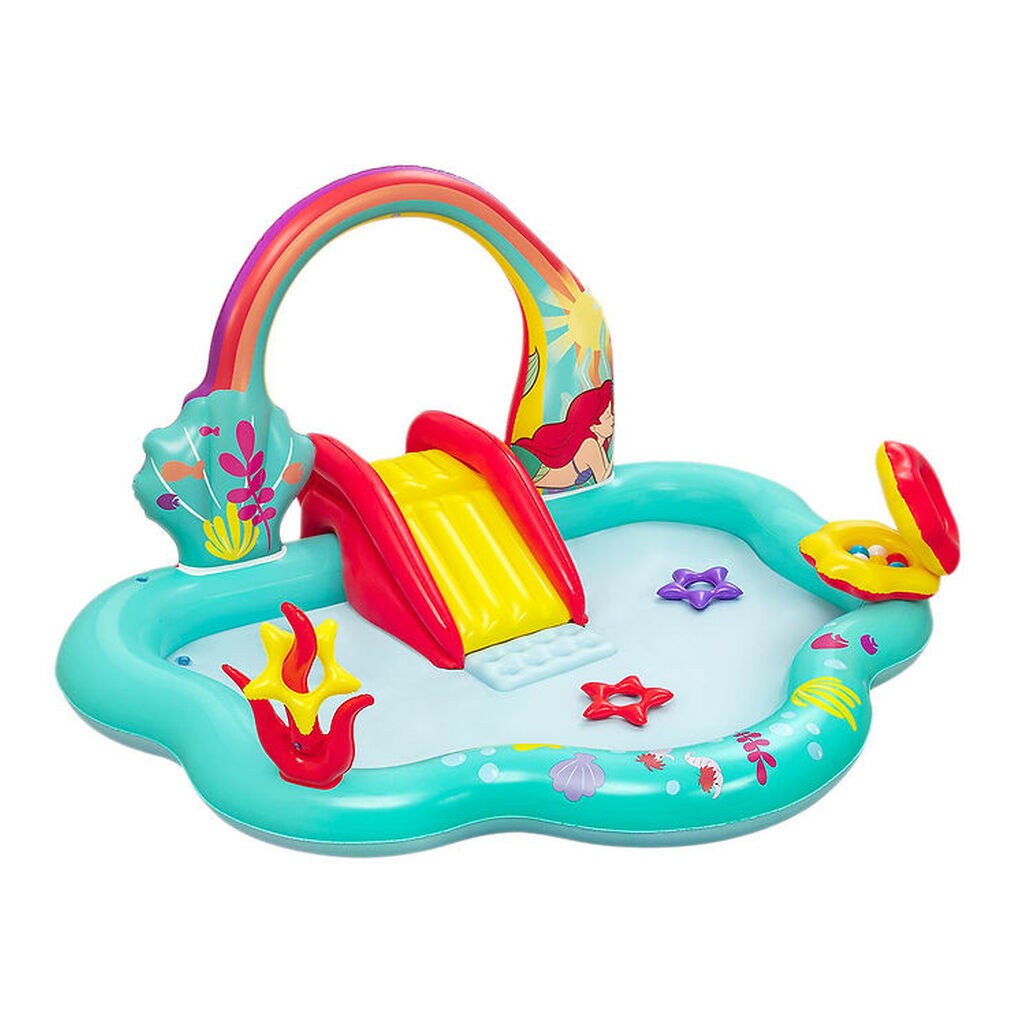 Bestway Legebassin - 221x193x117 cm - Disney - Den Lille Havfrue