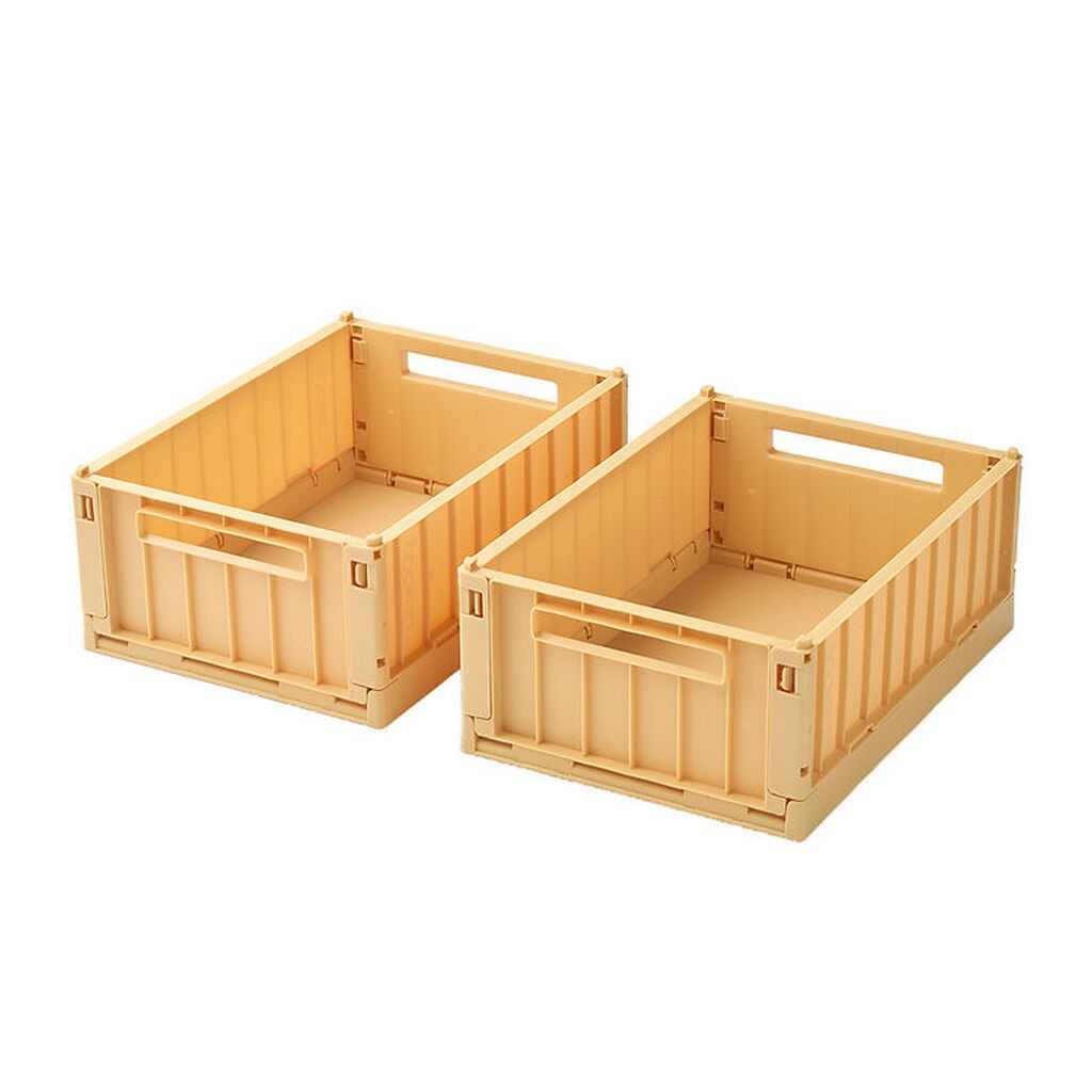 Liewood Foldekasser - 25x18x9,5 cm - Small - 2-Pak - Lemon Yello
