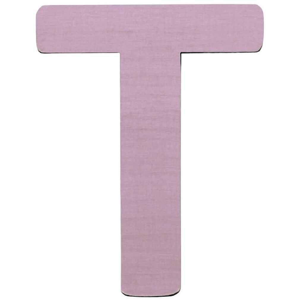 Sebra Træbogstaver - T - Pastel Pige