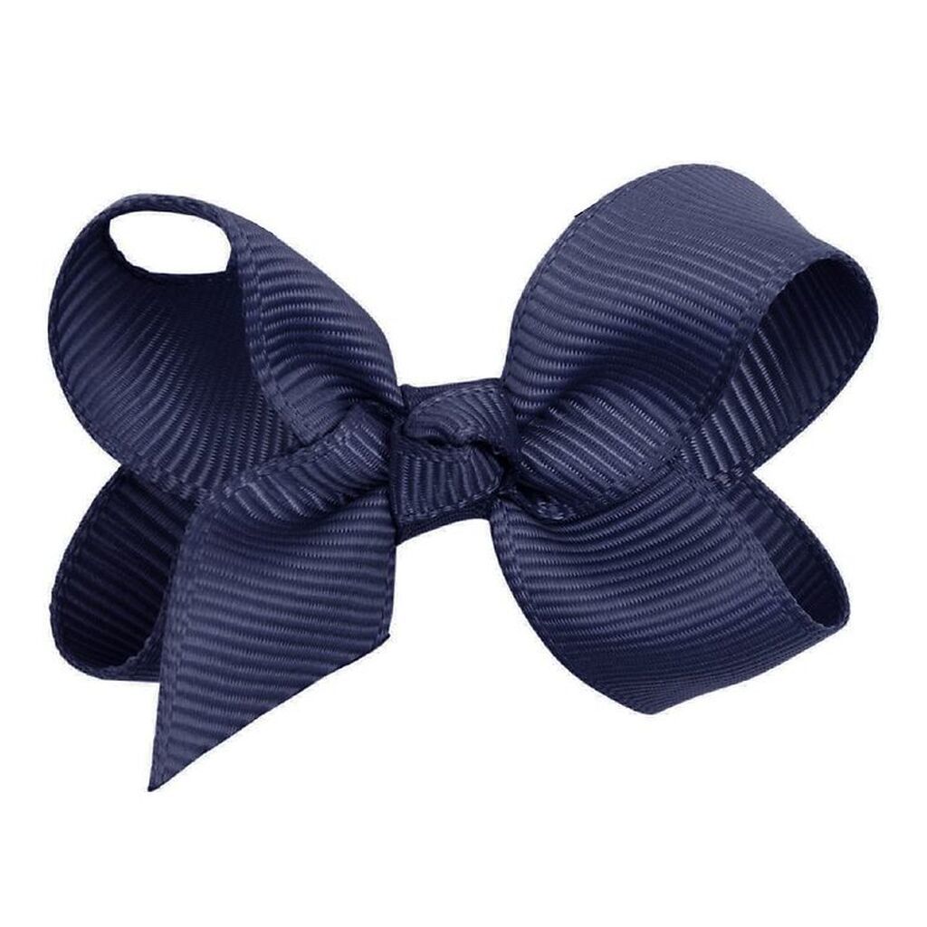 Little Wonders Hårspænde m. Sløjfe - Kamille - 6 cm - Navy