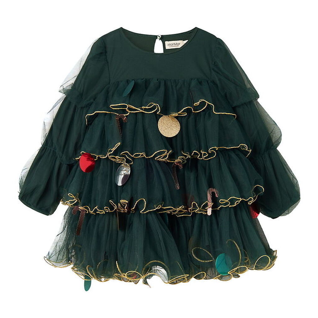 MarMar Kjole - Tyl - December - Dark Leaf