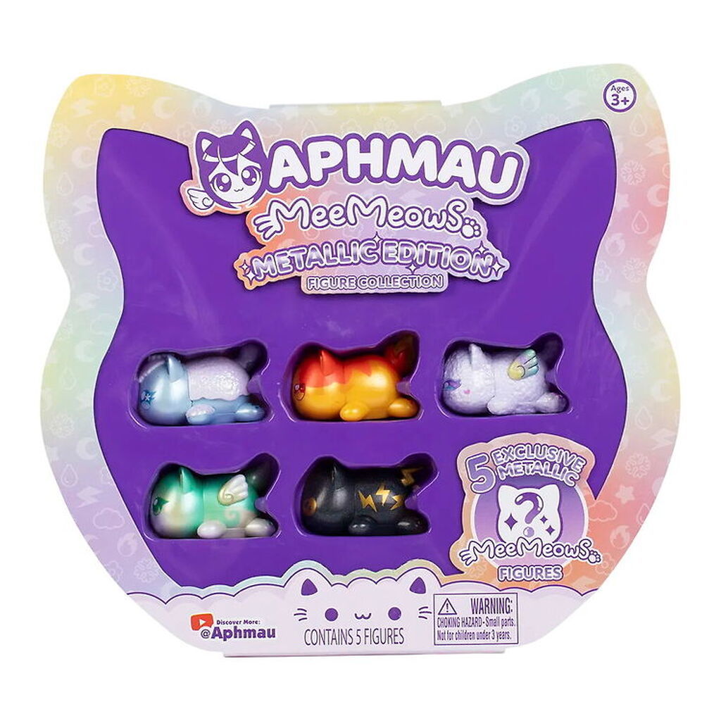 Aphmau Legetøjsfigurer - Meemeow Metallic Edition - 5-pak