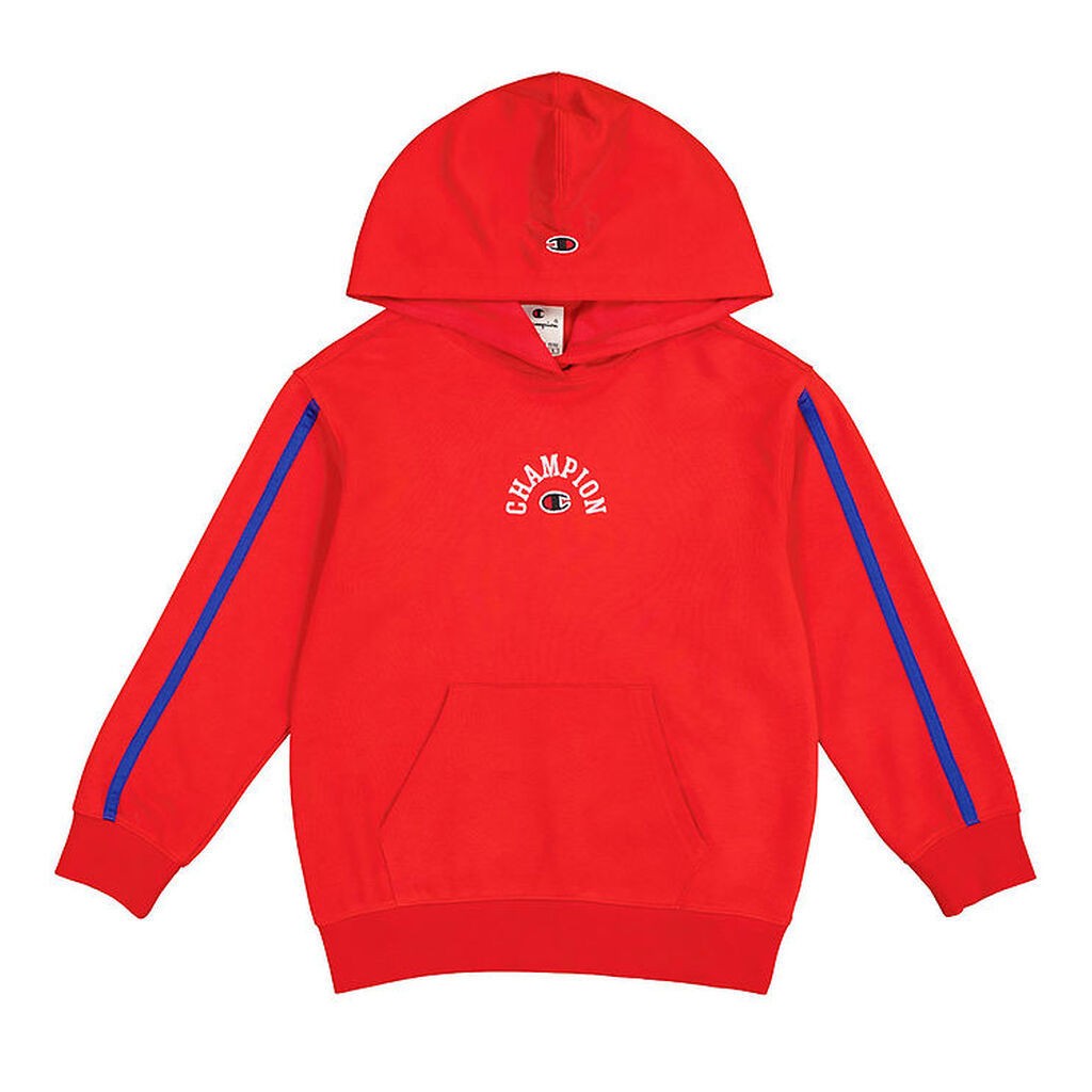 Champion Hættetrøje - Rød m. Logo