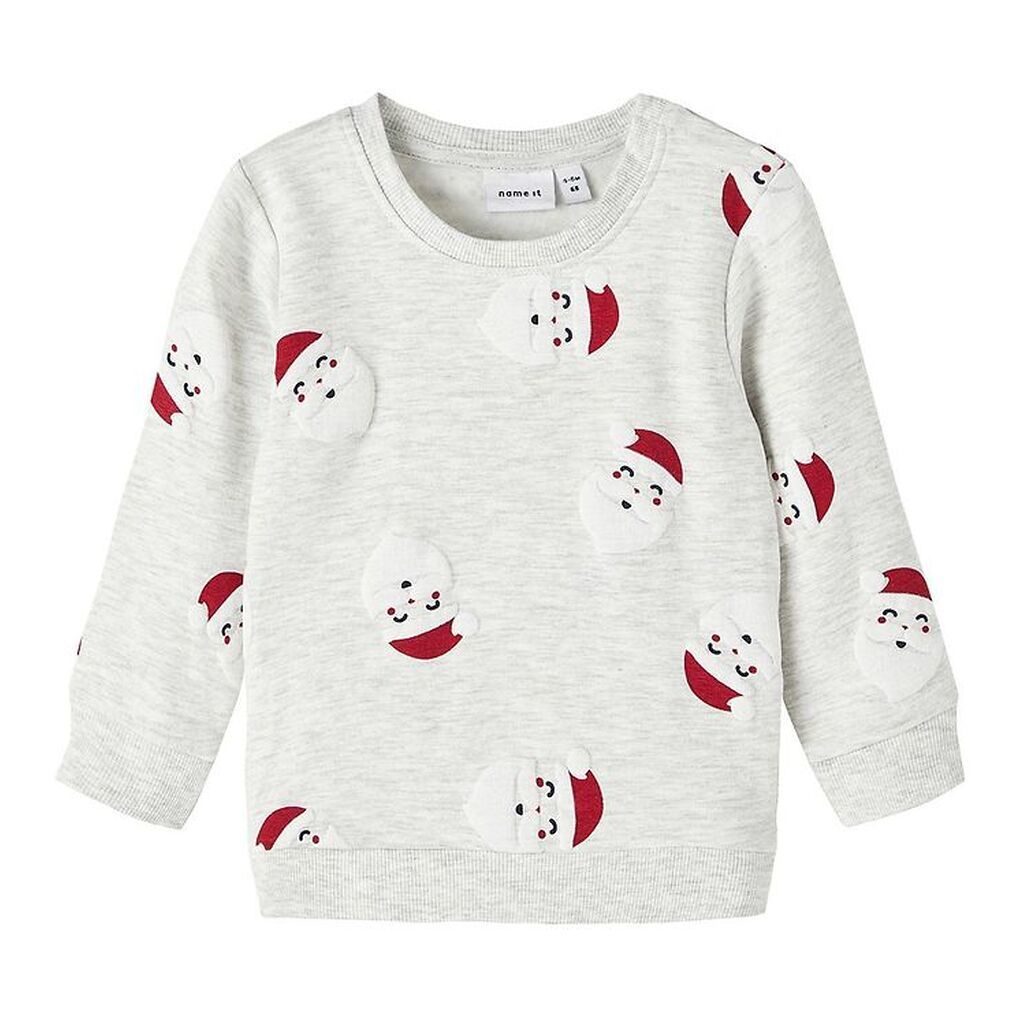 Name It Sweatshirt - NbnRachristmas - Light Grey Melange