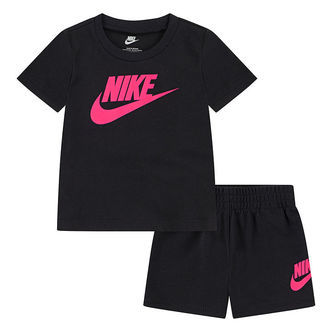 Nike Shortssæt - T-shirt/Shorts - Hyper Pink/Black