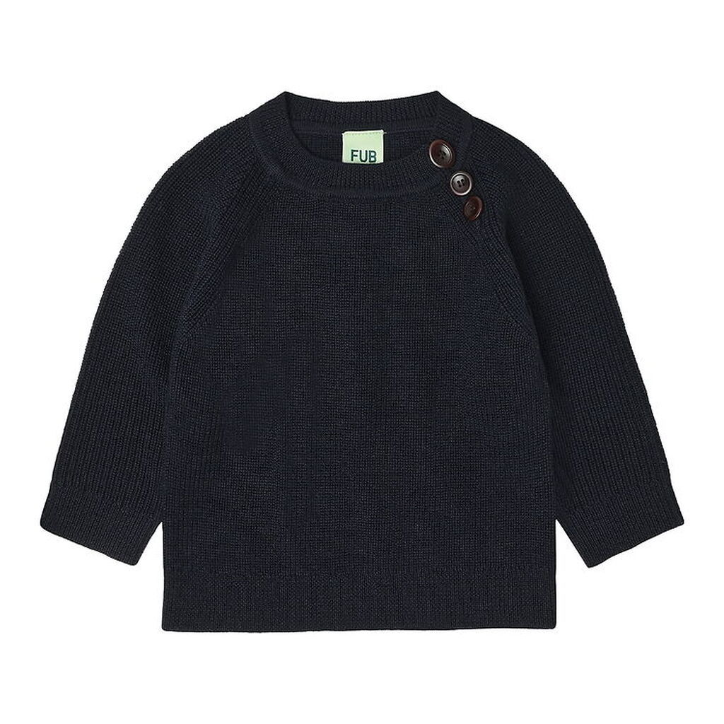 FUB Bluse - Strik - Uld - Dark Navy