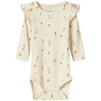 Name It Body l/æ - NbfOhio - Peyote Melange m. Blomster