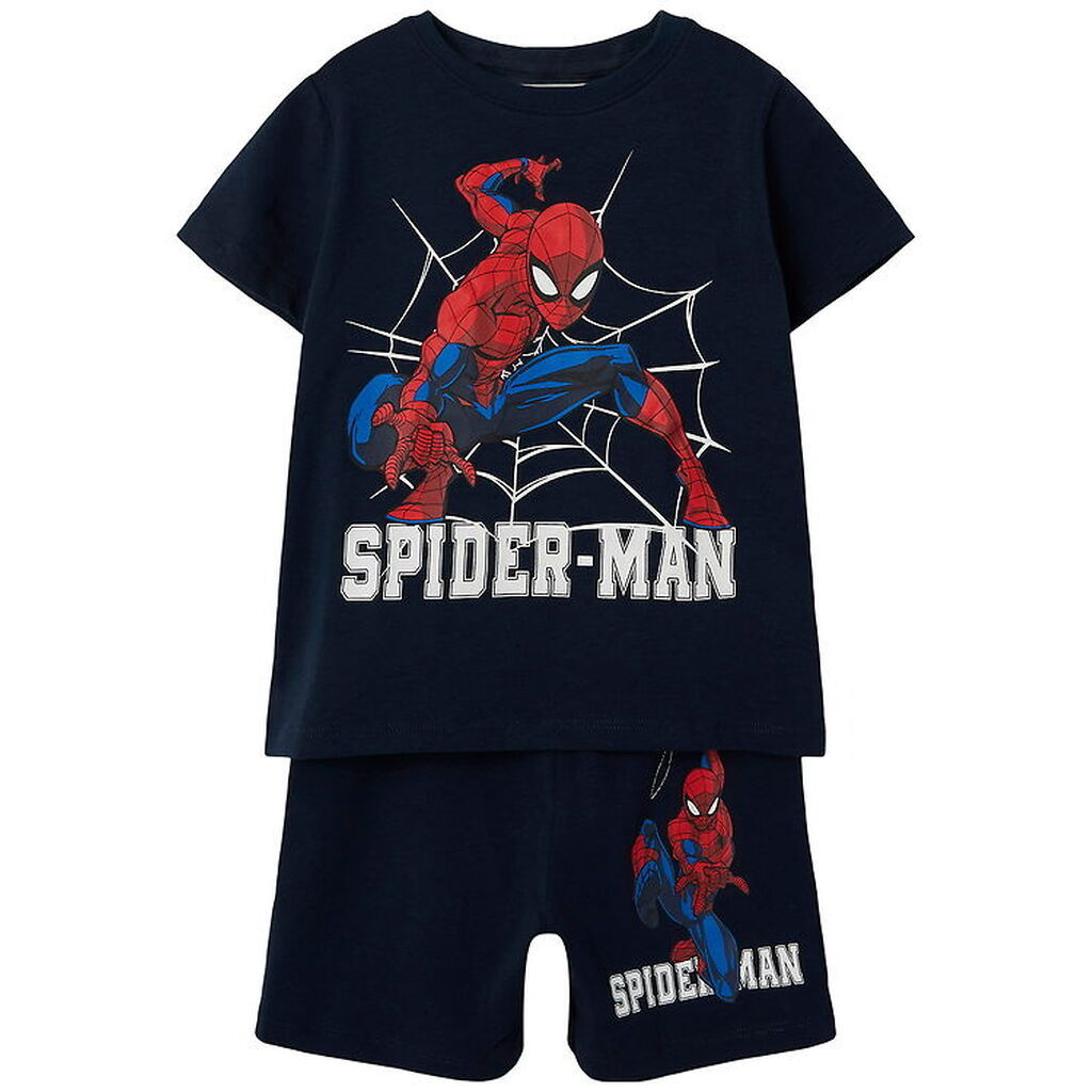 Name It Nattøj - 2 Delt - Spiderman - NmmMus - Dark Sapphire