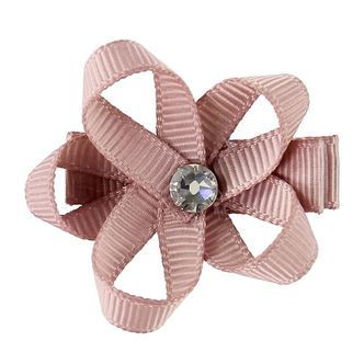 Little Wonders Hårblomst - Ingrid - 4 cm - Grosgrain - Støvet Ro