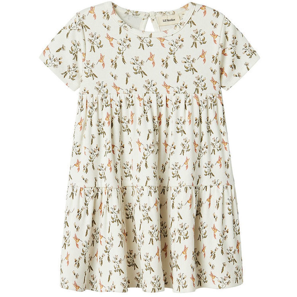 Lil Atelier Kjole - NmfLavo - Coconut Milk/Humming Bird