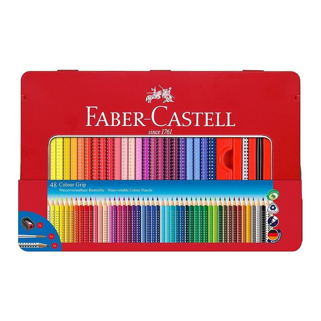 Faber-Castell Farvesæt - Grip - Akvarel - 48 stk - Multifarvet