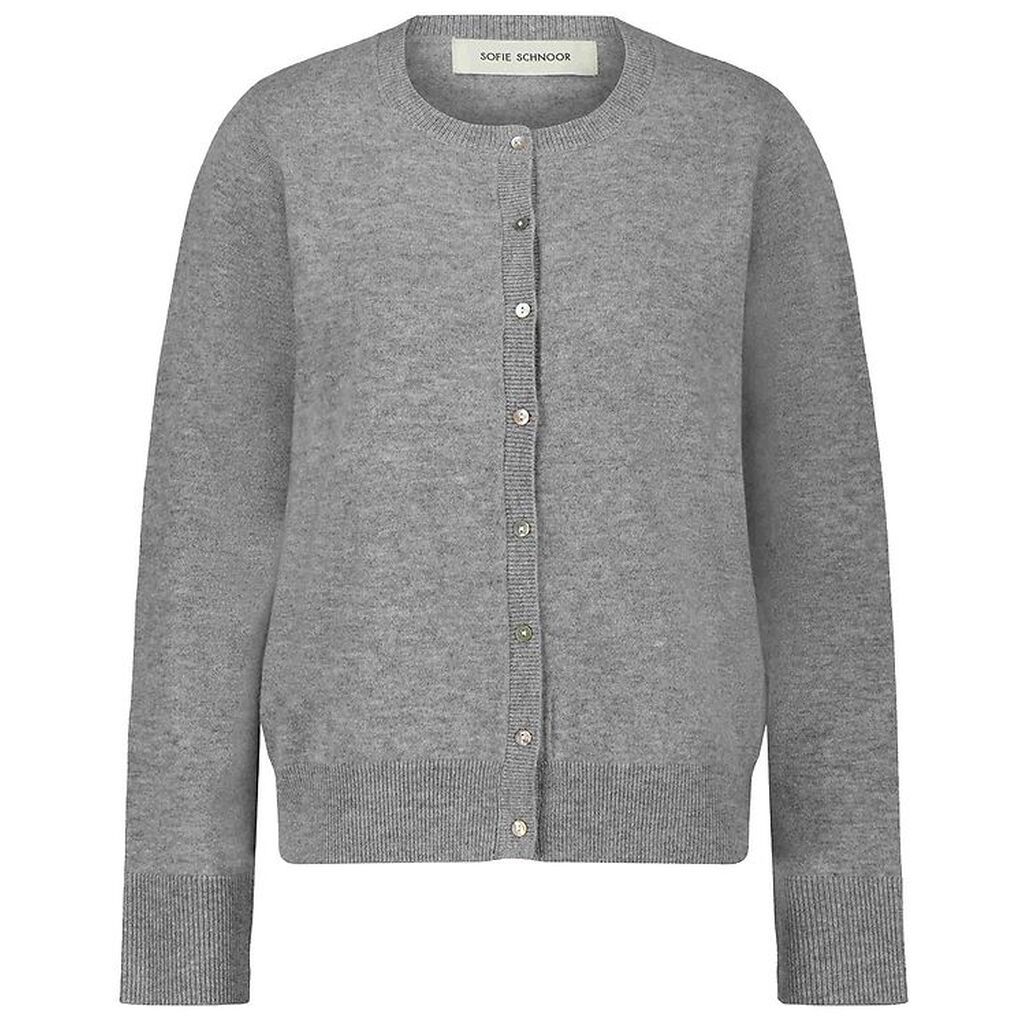 Sofie Schnoor Cardigan - Strik - Uld - Grey Melange