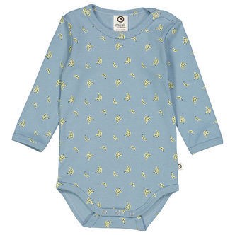 Müsli Body l/æ - Rib - Banana - Ocean/corn/Night Blue