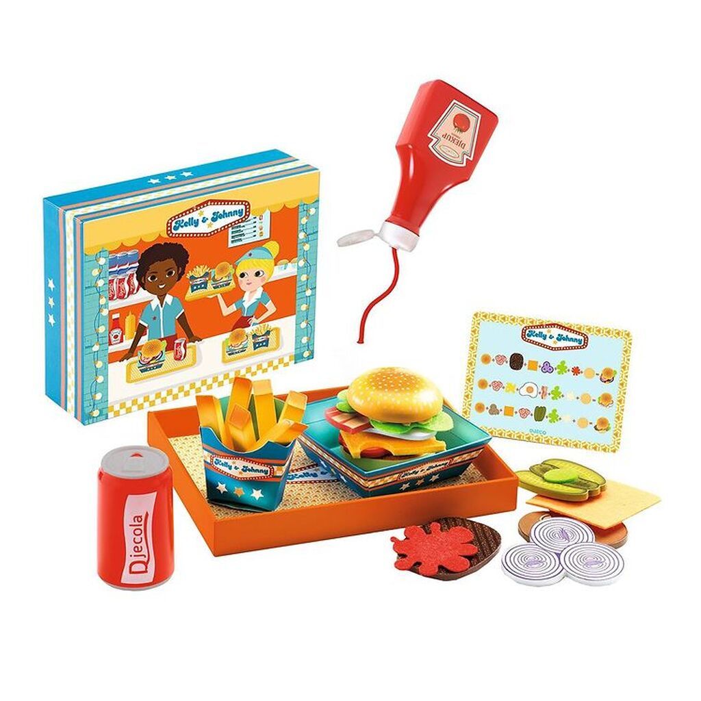 Djeco Legetøj - Træ - Burger Menu