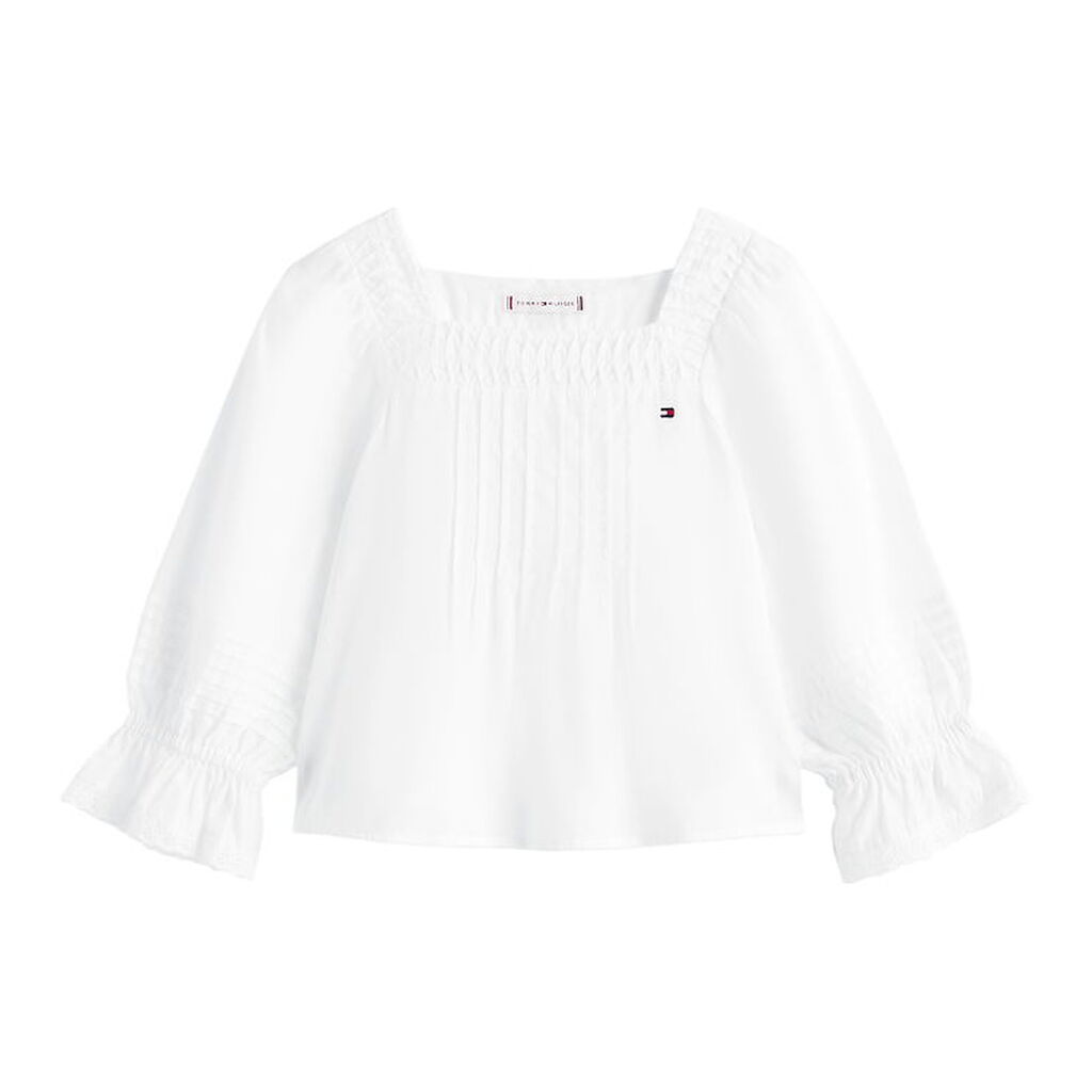 Tommy Hilfiger Bluse - Broderie Anglaise - White