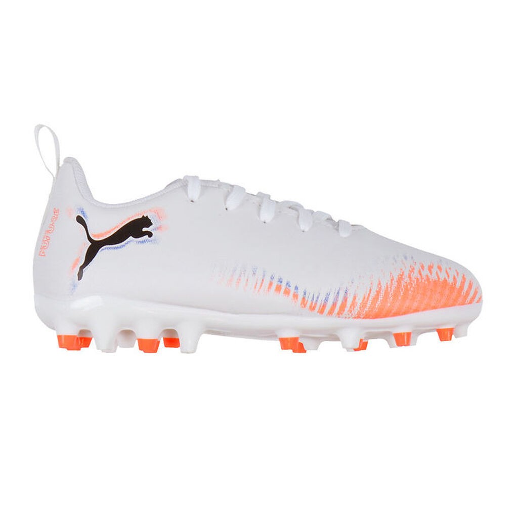 Puma Fodboldstøvler - Future 8 Play MG Jr - Hvid/Puma Sort/Glowi