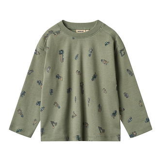 Wheat Bluse - Malthe - Dusty Green Cars