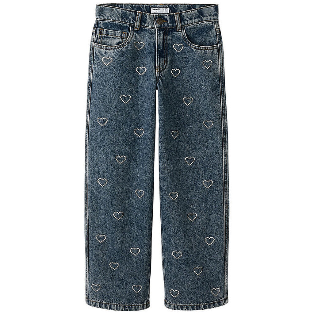 Name It Jeans - NkfRose - Denim Blue/Rhinestone Bows