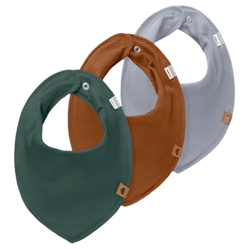 Name It Savlesmække - 3-pak - Rib - NbmYasim - Grøn/Blå/Brun