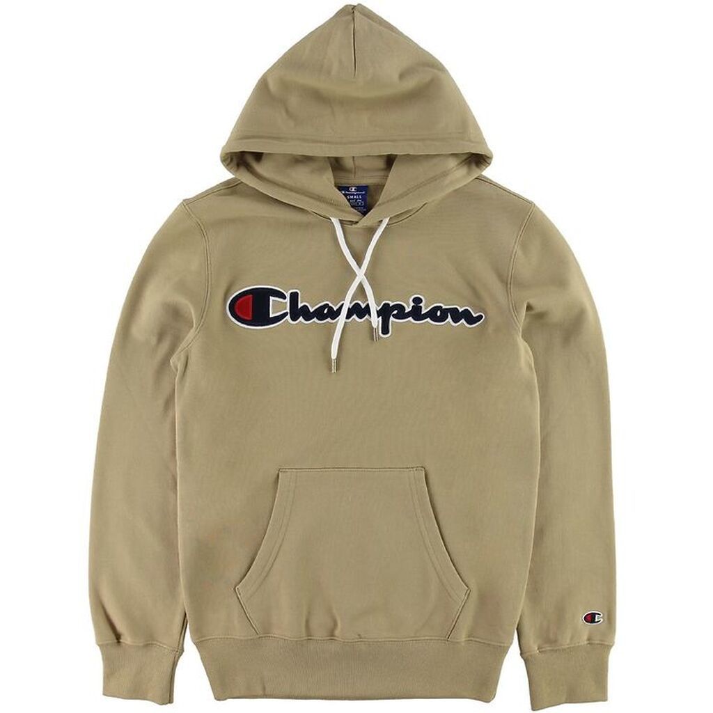 Champion Fashion Hættetrøje - Khaki m. Logo