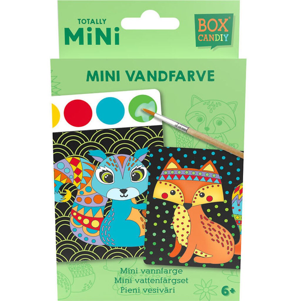 BOX CANDIY Kreasæt - Vandfarver - Totally Mini