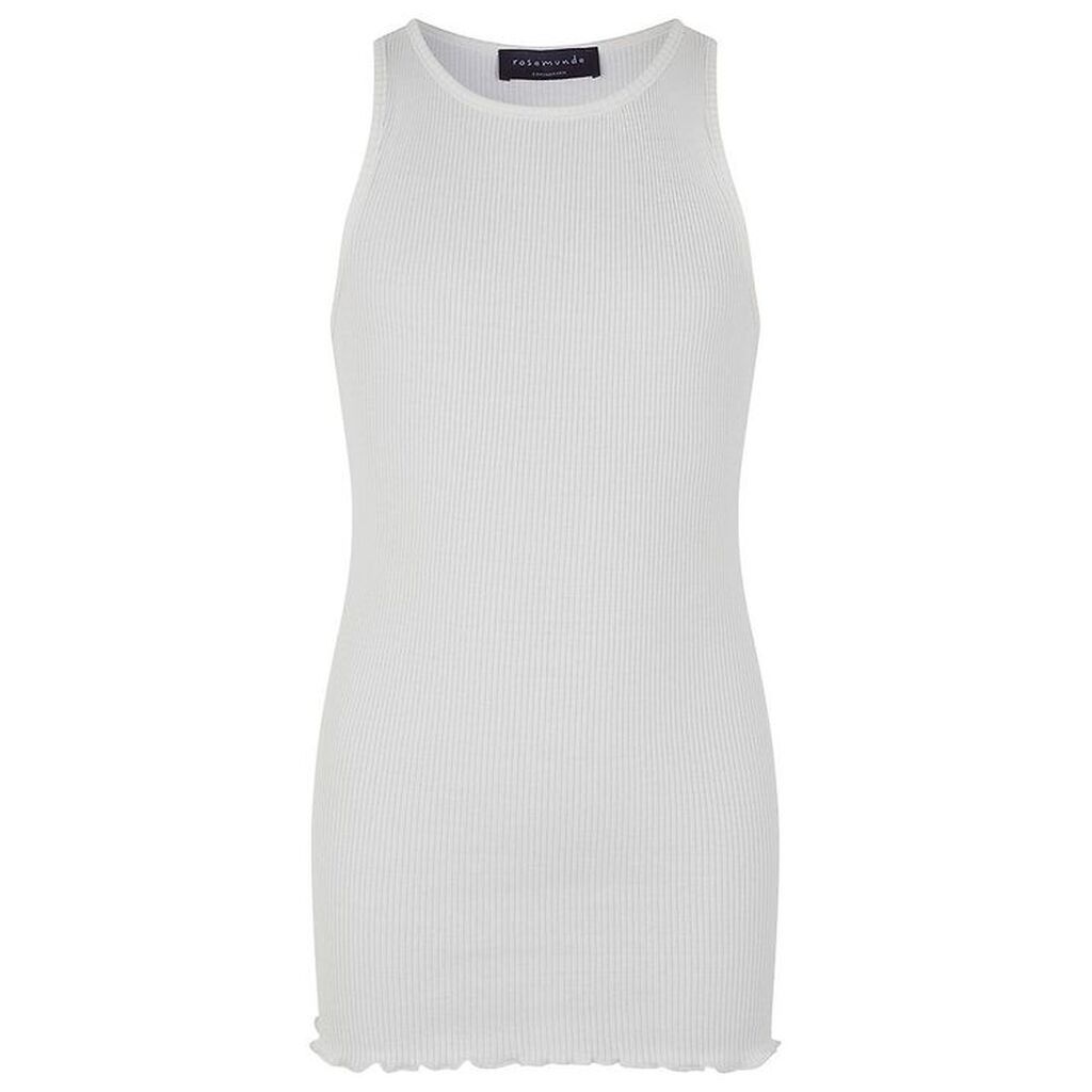 Rosemunde Tanktop - Silke/Bomuld - New White