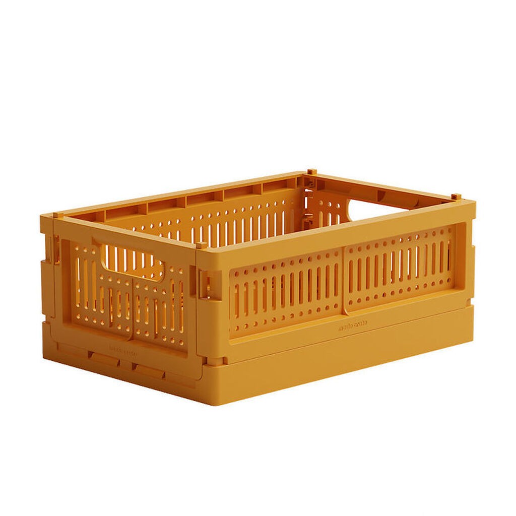Made Crate Foldekasse - Mini - 24x17x9,5 cm - Mustard