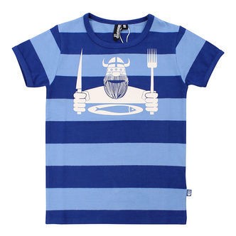 Danefæ T-shirt - Danesigurd - Skipper Blue/Waterblue Eating