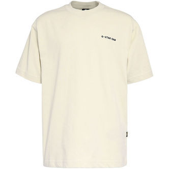 G-Star RAW T-shirt - Oversize - Milk m. Print