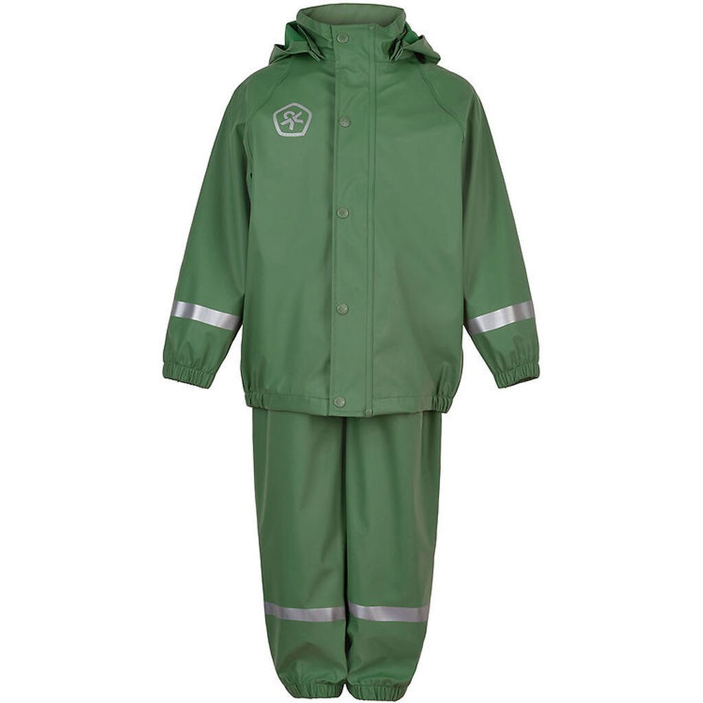 Color Kids Regntøj m. Seler - PU - Dark Ivy