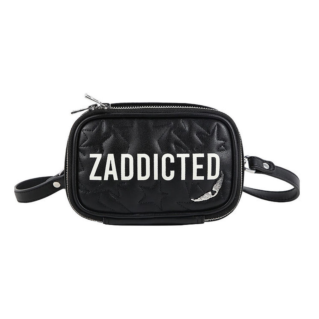 Zadig & Voltaire Skuldertaske/Bæltetaske - Sort m. Tekst