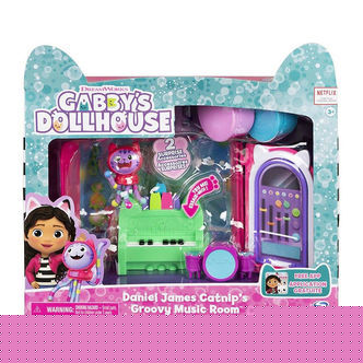Gabby's Dollhouse Sæt - 8 Dele - Daniel James Catnip Groovy Musi
