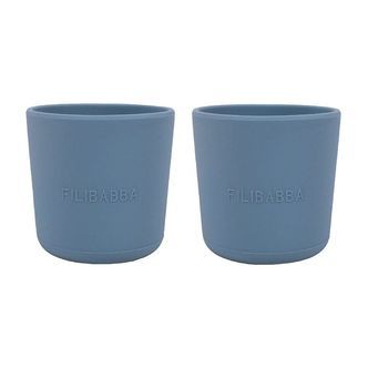 Filibabba Kop - 2-pak - Silikone - Powder Blue