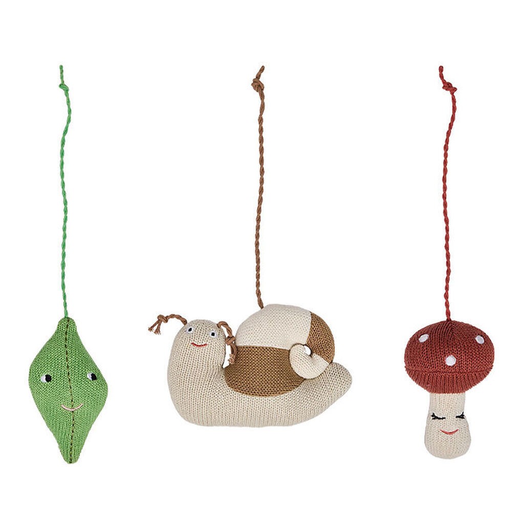 OYOY Ophæng - 3 stk - Forest - Brun/Grøn/Rød
