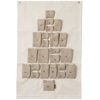 Ferm Living Julekalender - Pine - Mini - Natural
