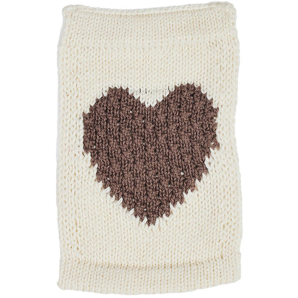 Smallstuff Strikket Flag - Hjerte - Natur Motiv