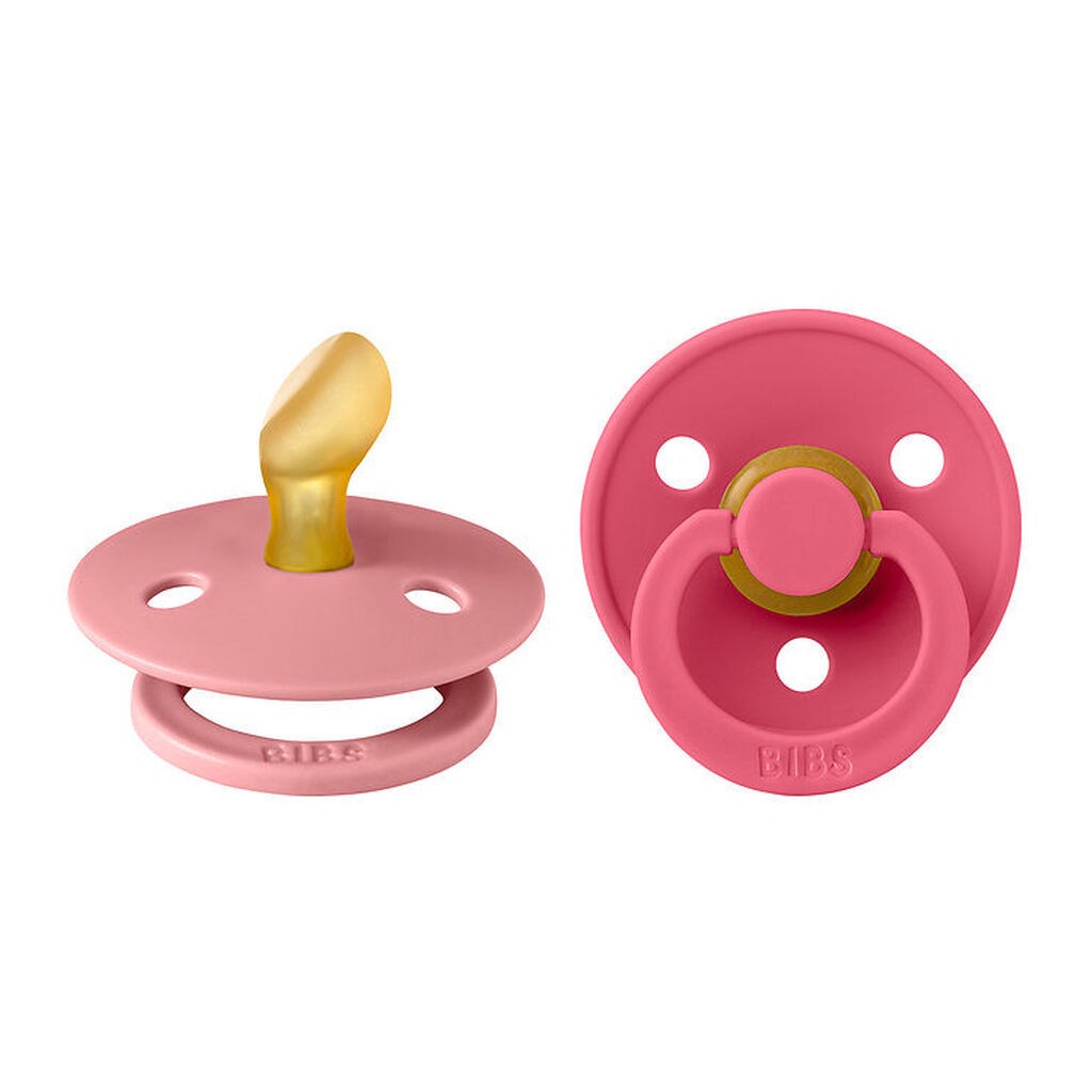 BIBS Colour Sutter - 2-pak - Str. 2 - Anatomisk - Dusty Pink/Cor
