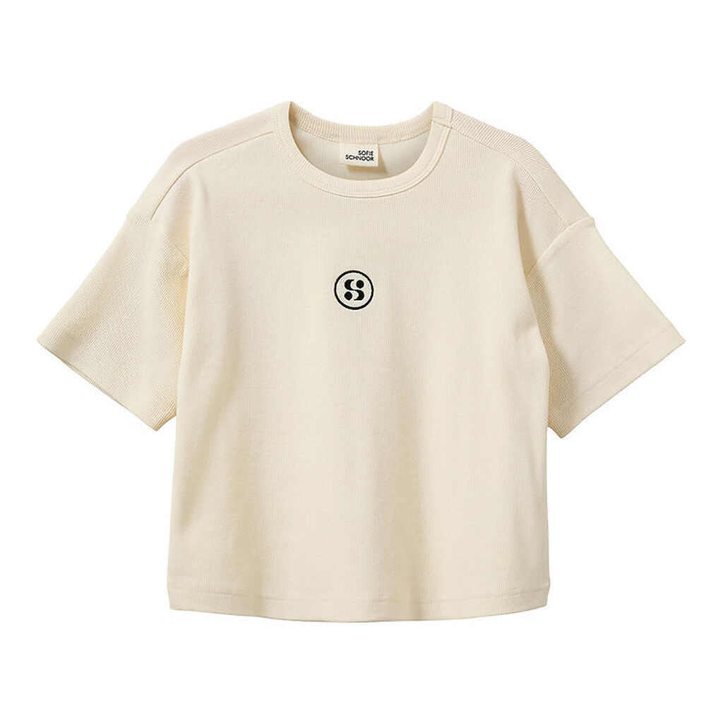 Sofie Schnoor T-shirt - Rib - Feluca - Antique White