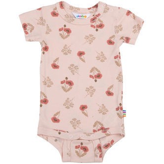 Joha Body k/æ - Viskose/Bambus - Lyserød m. Blomster