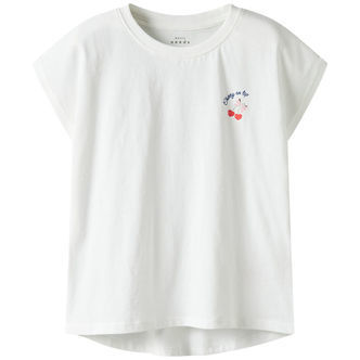 Name It T-Shirt - NkfVarutti - Bright White/Heart cherry