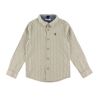 Name It Skjorte - NmmRekid - Island Fossil/Thin Stripe