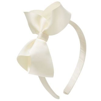 Little Wonders Hårbøjle - Michelle - Grosgrain - Creme